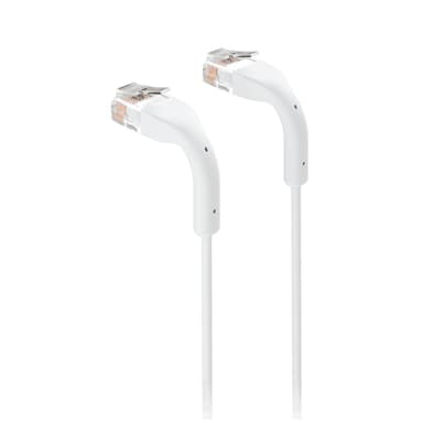 Ubiquiti UniFi Ethernet Patch Cable Bendable 10GbE RJ-45 Cat 6 0.4m Vit