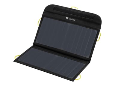 Sandberg Solar Charger 13W 2xUSB Svart Gult, Svart