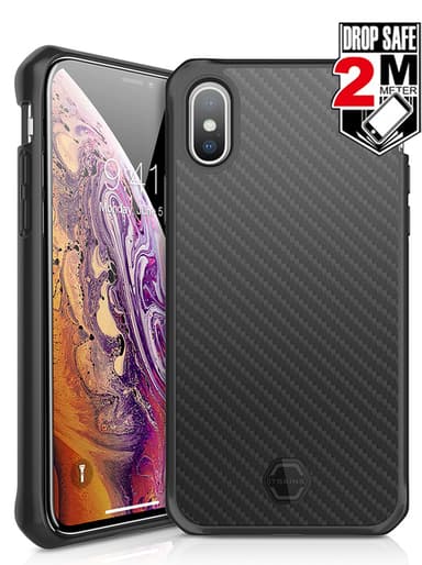 Cirafon Hybrid Carbon Drop Safe iPhone Xs Svart