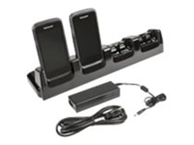 Honeywell Opladning/Basestation Kit 4-slot inkl. Strømadapter - Dolphin CT50/C Sort