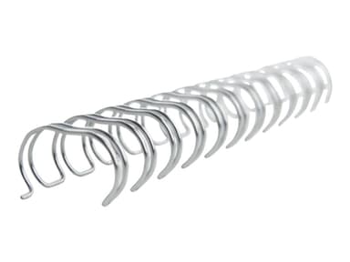 GBC Metallikierre 3:1 NO4 6mm A4 Valkoinen 100 kpl 