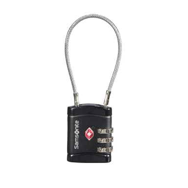 Samsonite Hänglås Kabel Kombination 3 Siffror TSA 