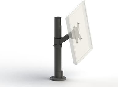 SpacePole Pole Skærmbeslag VESA 75/100 Hvid 