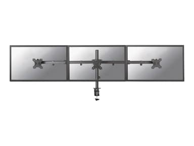 Neomounts Tilt/Turn/Rotate Triple Desk Mount (clamp) for three 10-27" Monitor Screens, Height Adjustable 