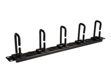 Startech Horizontal 1U Server Rack Cable Management w/ D-Ring Hooks & Pass Through Holes 