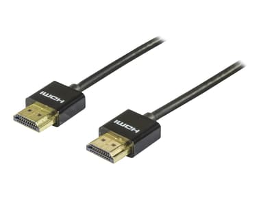 Deltaco HDMI-1090 0.5m HDMI HDMI Musta