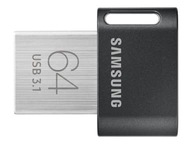 Samsung FIT Plus 64GB USB-A Grijs, Zilver
