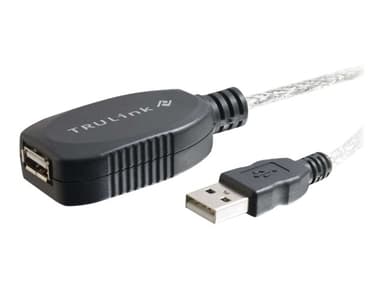 C2G TruLink USB 2.0 Active Extension Cable 12m USB-A USB-A Vit