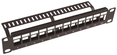 Direktronik Patchpanel Svart 1U