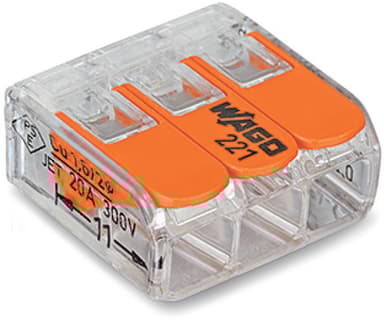 Wago 221 3X4mm 50-Pack 