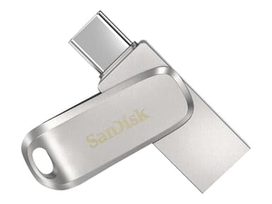 SanDisk Ultra Dual Drive Luxe 512GB USB Type-A / USB Type-C Ruostumaton teräs