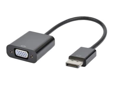 Prokord Näyttösovitin 0.2m DisplayPort VGA (D-Sub) Musta