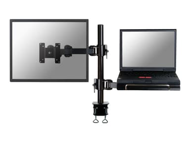 Neomounts Flatscreen Desk Mount W Notebook Tray #nl 