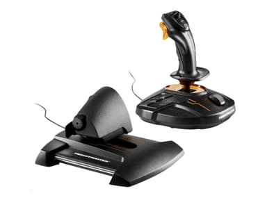 Thrustmaster T-16000M FCS Hotas Svart, Orange USB Joystick Analog / Digital MAC, PC Orange Svart