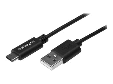 Startech StarTech.com 4 m USB-A till USB-C-laddningskabel, laddning och synkronisering, 3 A, USB 2.0, USB-IF-certifierad - USB-laddningssladd 4m USB A USB C Svart