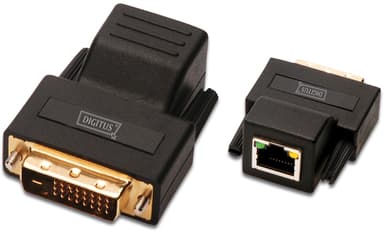 Digitus DVI-Over-IP-forlenger RJ-45 Hun DVI-D Hann
