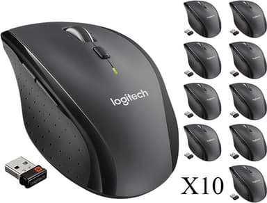 Logitech M705 Business 10 stk. RF kabel-fri Mus Charcoal