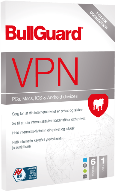 Bullguard VPN 1Y Subs Lic 6-Dev 