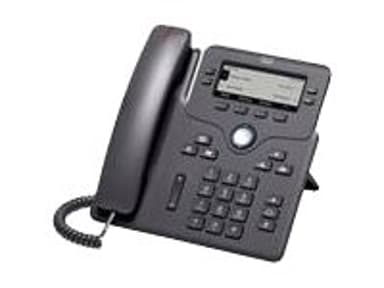 Cisco 6851 IP-telefoner Svart 4 linjer Wi-Fi 
