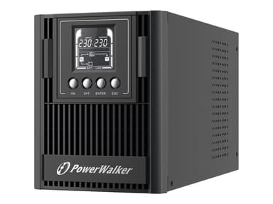 Powerwalker VFI 1000 AT UPS-enhed Dobbeltkonvertering (online) 1 kVA 900 W 3 AC stikkontakt(er) 