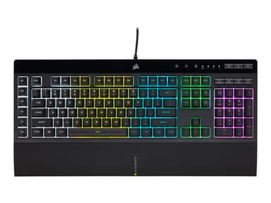 Corsair K55 RGB PRO tangentbord USB QWERTY Nordic Svart Nordisk