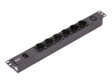 APC Easy PDU EPDU1010B-SCH, Basic, 1U, 10A, 230V, (6x)Schuko & (1x)C13, C14 stekker
