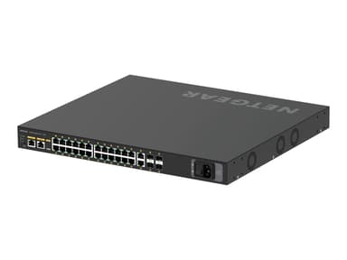 Netgear M4250-26G4XF-PoE+ hanterad L2/L3 Gigabit Ethernet (10/100/1000) Strömförsörjning via Ethernet (PoE) stöd 1U Svart 