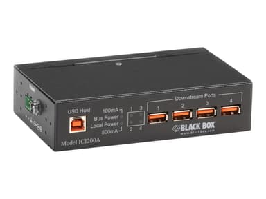 Black Box Blackbox Industrial Grade 4 Port Usb Hub 