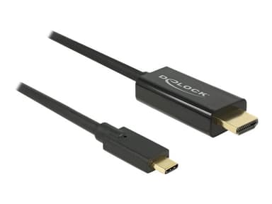 Delock 85292 video kabel adapter 3 m USB Type-C HDMI Zwart 3m USB-C HDMI Zwart