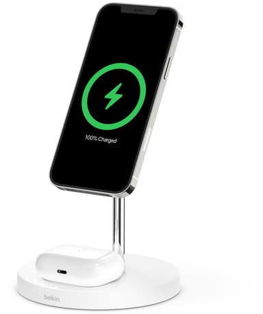 Belkin Magsafe 2-in-1 Wireless Charger White 