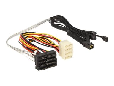 Delock 83391 Serial Attached SCSI (SAS)-kabel 1 m Flerfarget