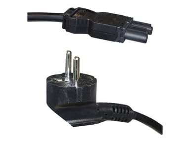 Axessline Connection Cable Schuko-wieland 2m 2m Strømplugg type F GST18/3 Sort