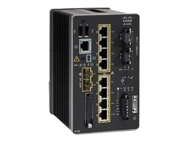 Cisco IE-3200-8P2S-E netværksswitch Administreret L2 Fast Ethernet (10/100) Strøm over Ethernet (PoE) Sort 