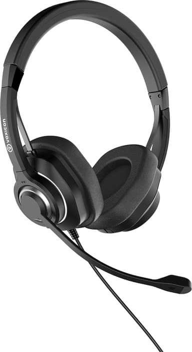 Voxicon USB-kuulokemikrofoni VXI6B ANC Stereo USB-A Musta