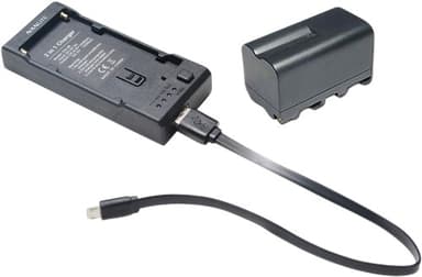 NANLITE 4500mah NP-F750 Type Battery + CN-58 Charger 