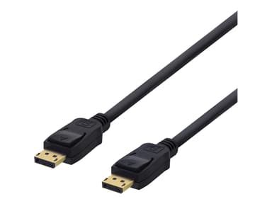 Deltaco DP-1010D DisplayPort kabel 1 m Sort 1m. DisplayPort DisplayPort Sort