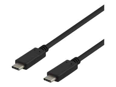 Deltaco USB-C kabel 100W 0.5m USB C USB C Svart