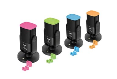 Røde COLORS - 4 Färgade kabelmärkningar + Lock 