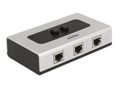 Delock 87673 grensesnitt-hub 1000 Mbit/s Sort, Grå RJ-45