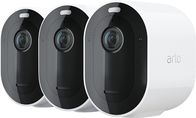 Arlo Pro 4 Trådlös Säkerhetskamera Vit 3-Pack 