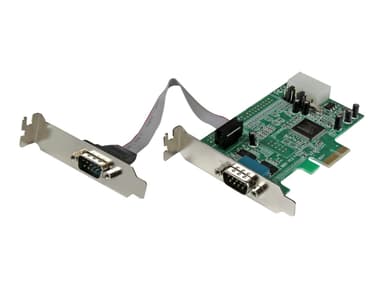 Startech StarTech.com 2-poort Low Profile Native RS232 PCI Express Seriële Kaart met 16550 UART 