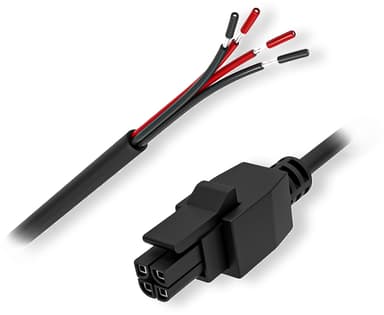 Teltonika 4-pin Power Cable 1.5M for TSW100 1.5m Nei 4-pin Svart