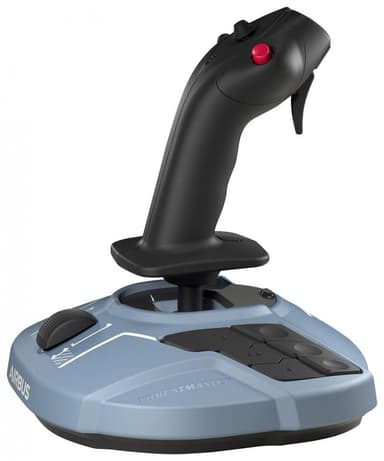 Thrustmaster TCA Sidestick Airbus edition Svart, Blå USB Joystick PC Blå Svart