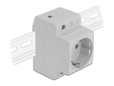Delock 11472 wandcontactdoos CEE 7/3 Grijs