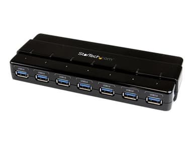 Startech USB 3.0 hubb med 7 portar - stationär 