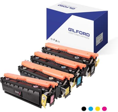 Gilford Tonerset (B/C/M/Y) 508X 5K- CLJ Ent M552/M553 Alternatief voor: CF361X