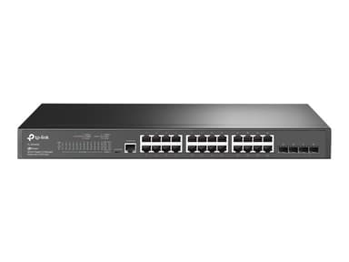 TP-Link JetStream TL-SG3428 nettverkssvitsj Håndtert L2/L3 Gigabit Ethernet (10/100/1000) 1U Sort