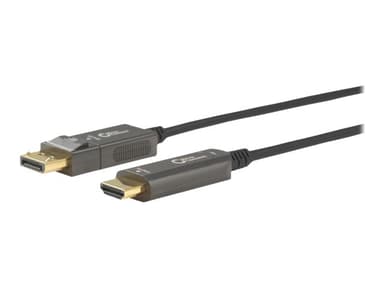 Microconnect Premium Optic DisplayPort 1.4 - HDMI 2.0 Cable 15m DisplayPort HDMI Sort