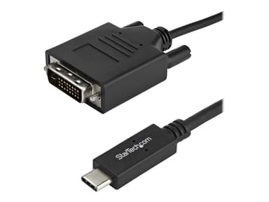 Startech 3.3' / 1 m USB-C to DVI Cable 1m USB-C DVI-D Zwart
