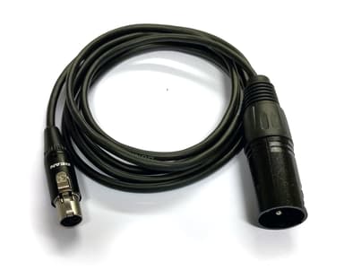 Pulse sound Microphone Cable Mini-XLRF - XLRM 1,5M 